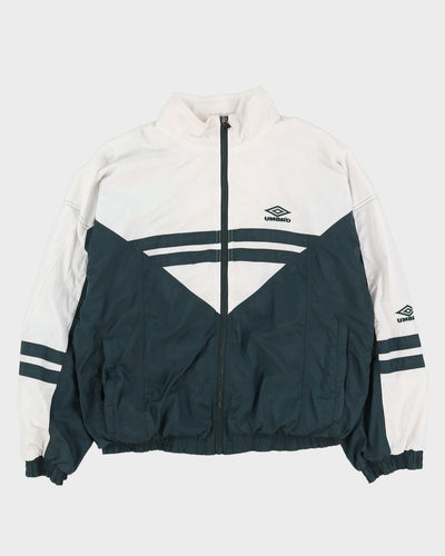 Vintage 90s Umbro White Track Jacket - M