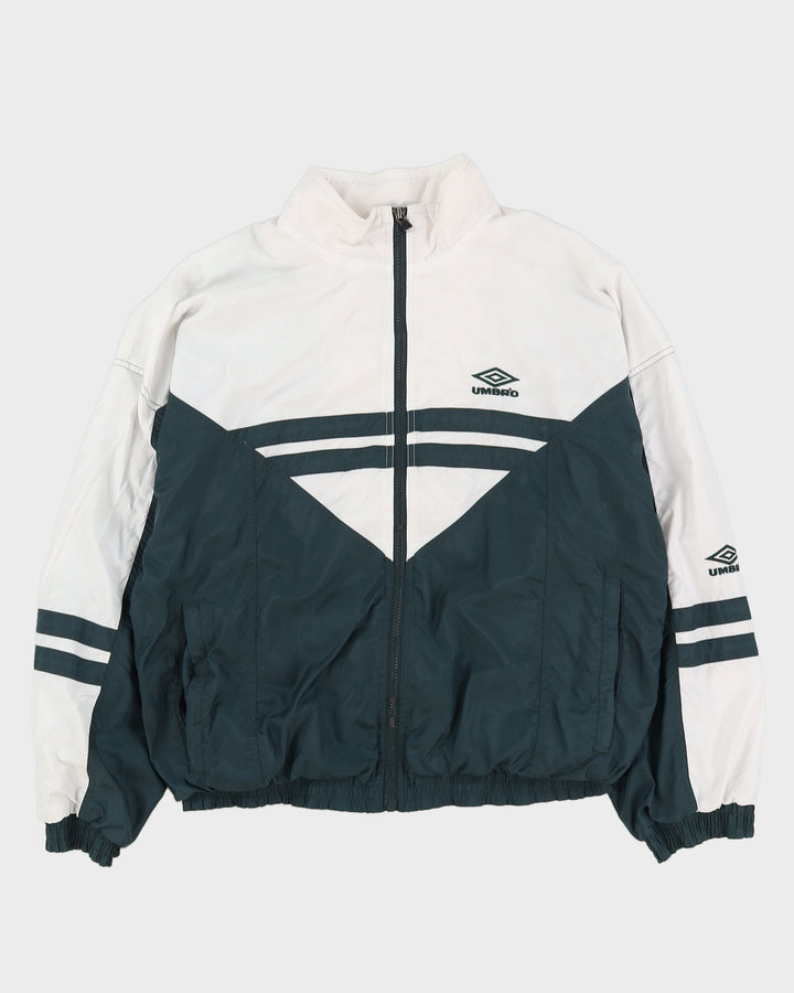 Vintage 90s Umbro White Track Jacket - M