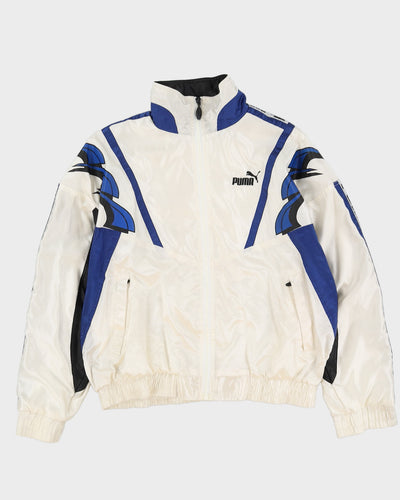 Vintage 90s Puma White Track Jacket - L