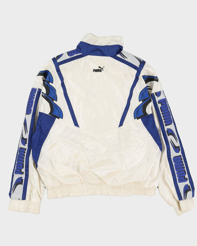 Vintage 90s Puma White Track Jacket - L