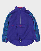 Vintage 90s Reebok Purple Quarter Zip Track Jacket - M