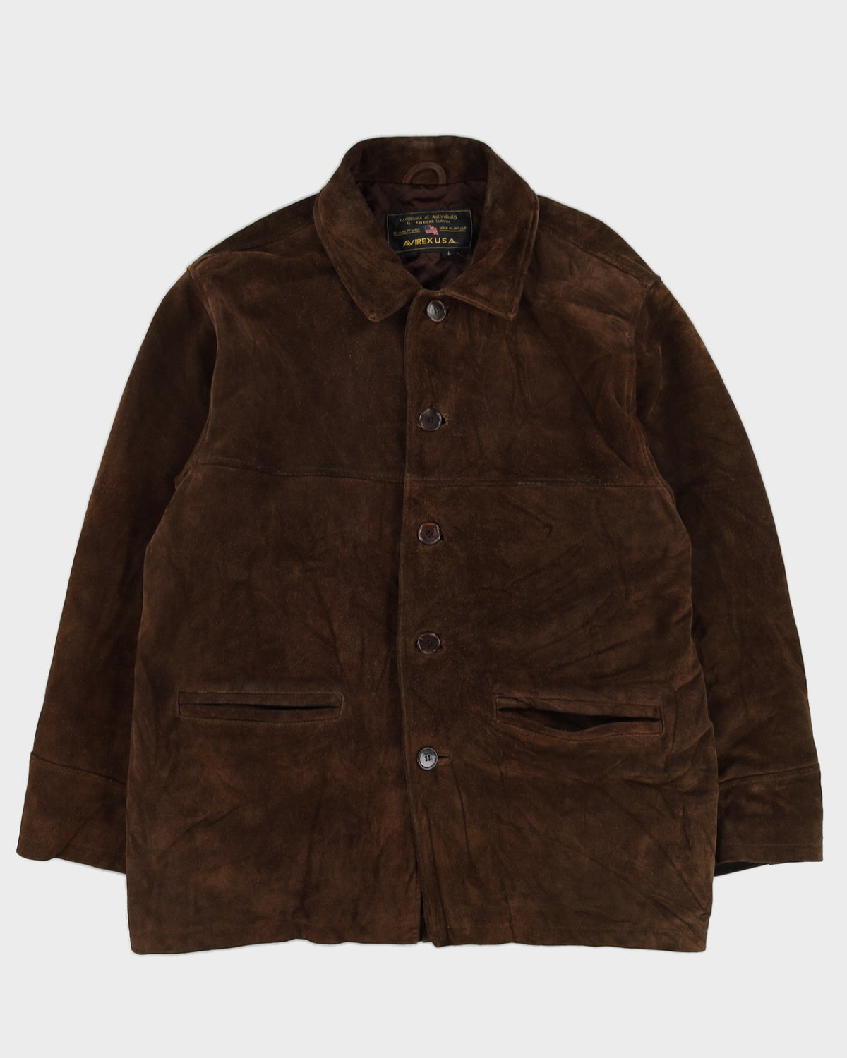 Brown Suede Jacket - L