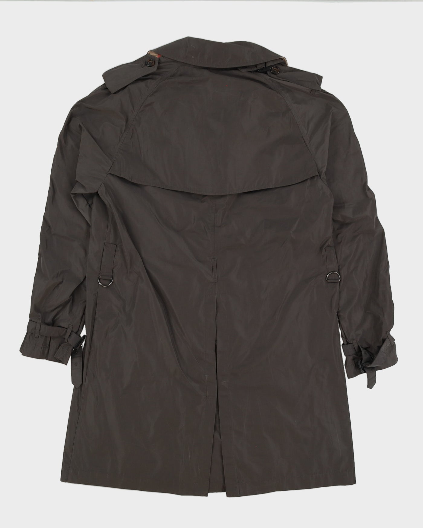 Burberry London Grey Raincoat Mac - M / L