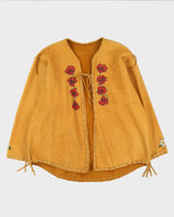 Vintage 1960s Painted Leather Jacket - XXXL