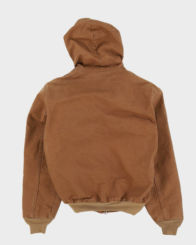 Vintage 80s Carhartt 1989 Beige Workwear Jacket - M