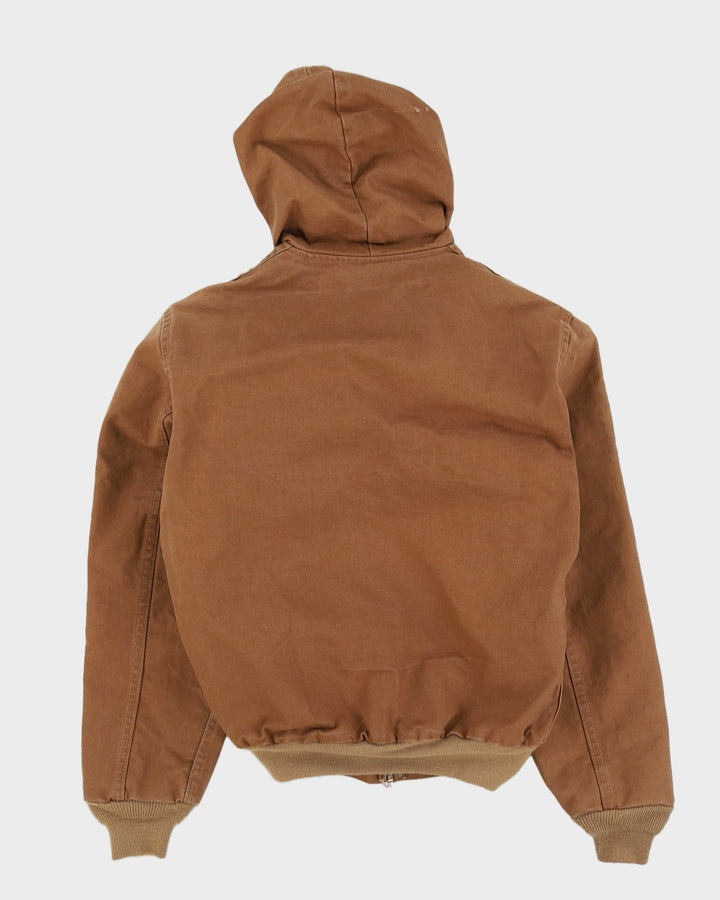 Vintage 80s Carhartt 1989 Beige Workwear Jacket - M