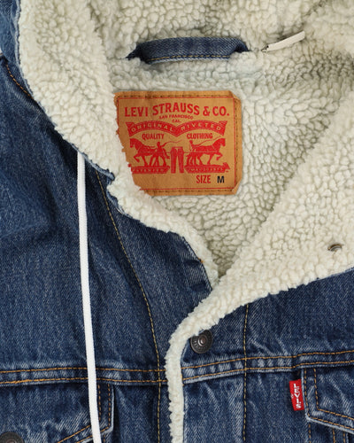 Levi's Big E Repro Fleece Lined Hooded Denim Jacket - M