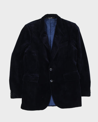 Blue Velvet Blazer Jacket - XS