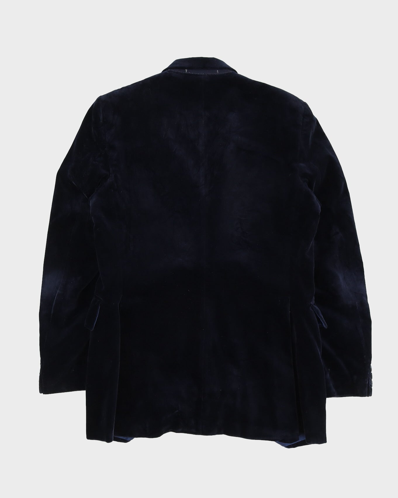 Blue Velvet Blazer Jacket - XS