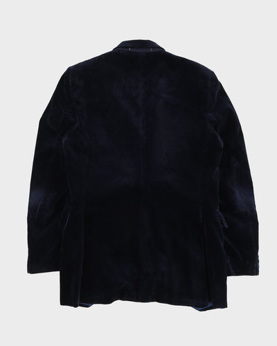 Blue Velvet Blazer Jacket - XS
