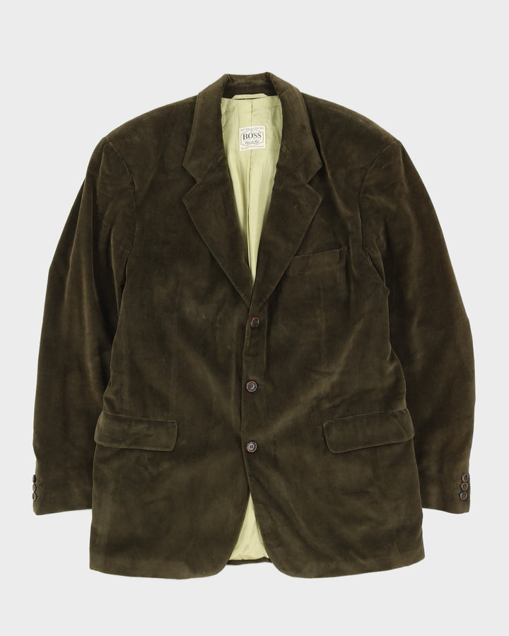 Hugo Boss Green Velvet Blazer Jacket - M