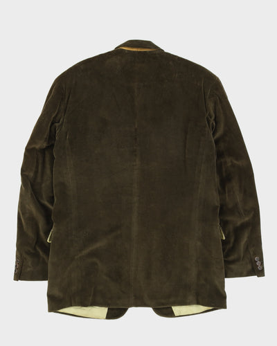 Hugo Boss Green Velvet Blazer Jacket - M