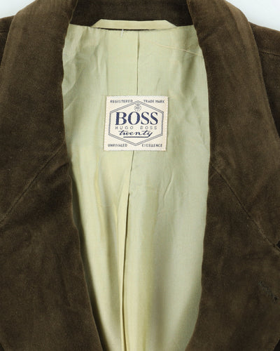 Hugo Boss Green Velvet Blazer Jacket - M