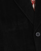 Guess Black Velvet Cord Blazer Jacket - L