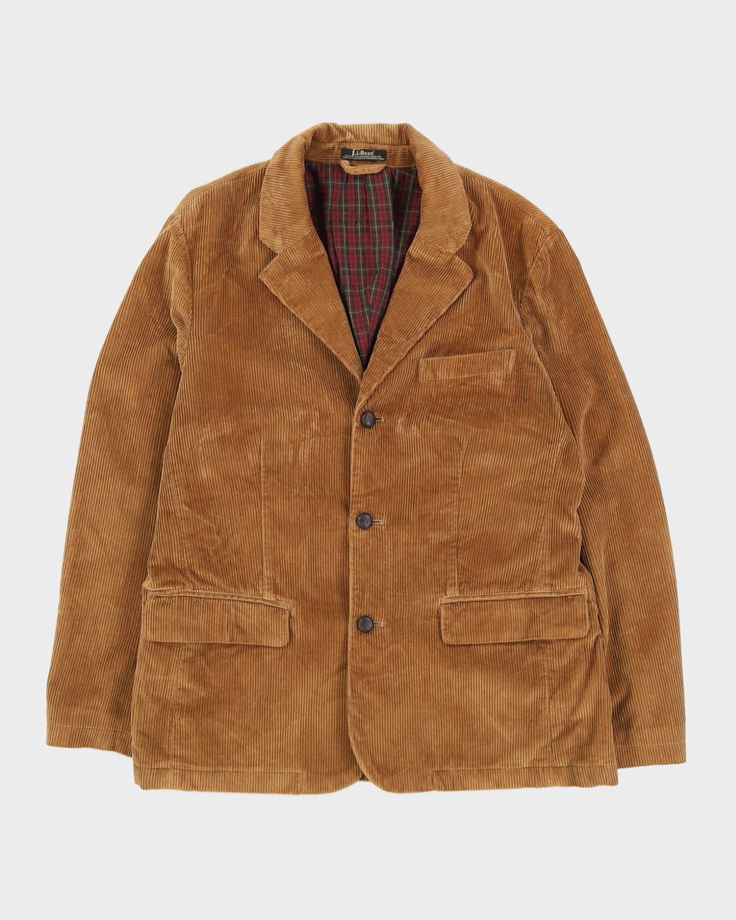 L.L. Bean Brown Cord Blazer Jacket - L