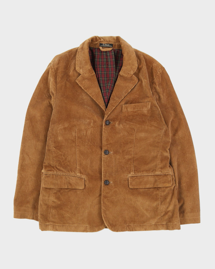 L.L. Bean Brown Cord Blazer Jacket - L