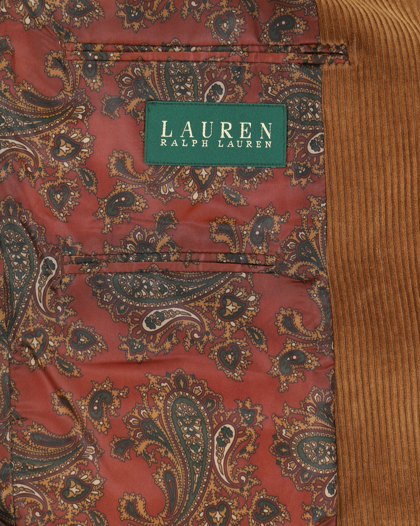 Lauren Ralph Lauren Brown Cord Jacket - M