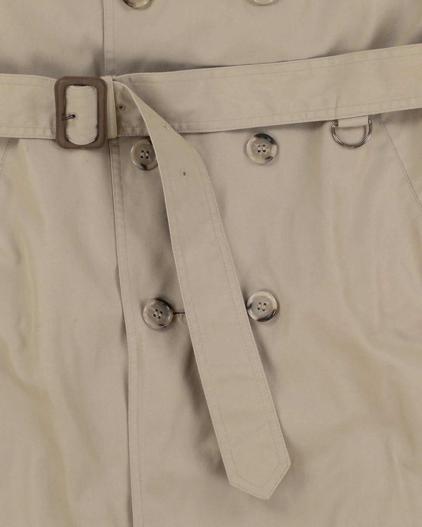 London Fog Beige Belted Rain Mac- M