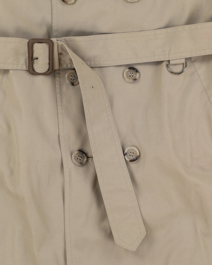 London Fog Beige Belted Rain Mac- M