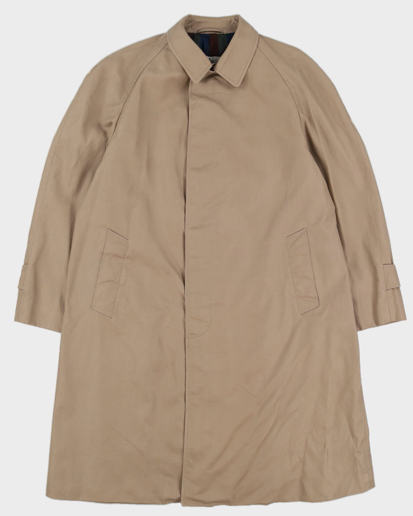 Aquascutum Khaki Beige Rain Mac- L