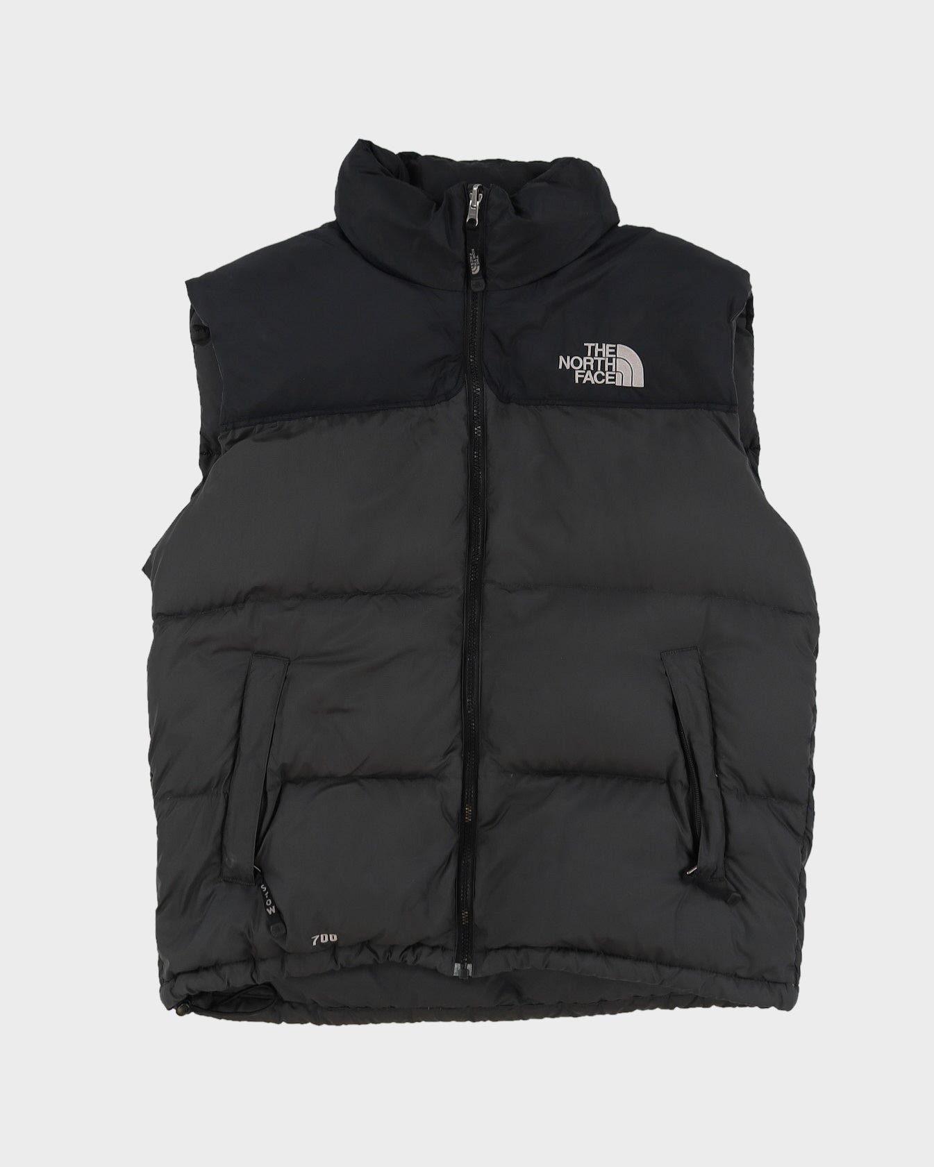 00s The North Face 700 Black Puffer Gilet - L