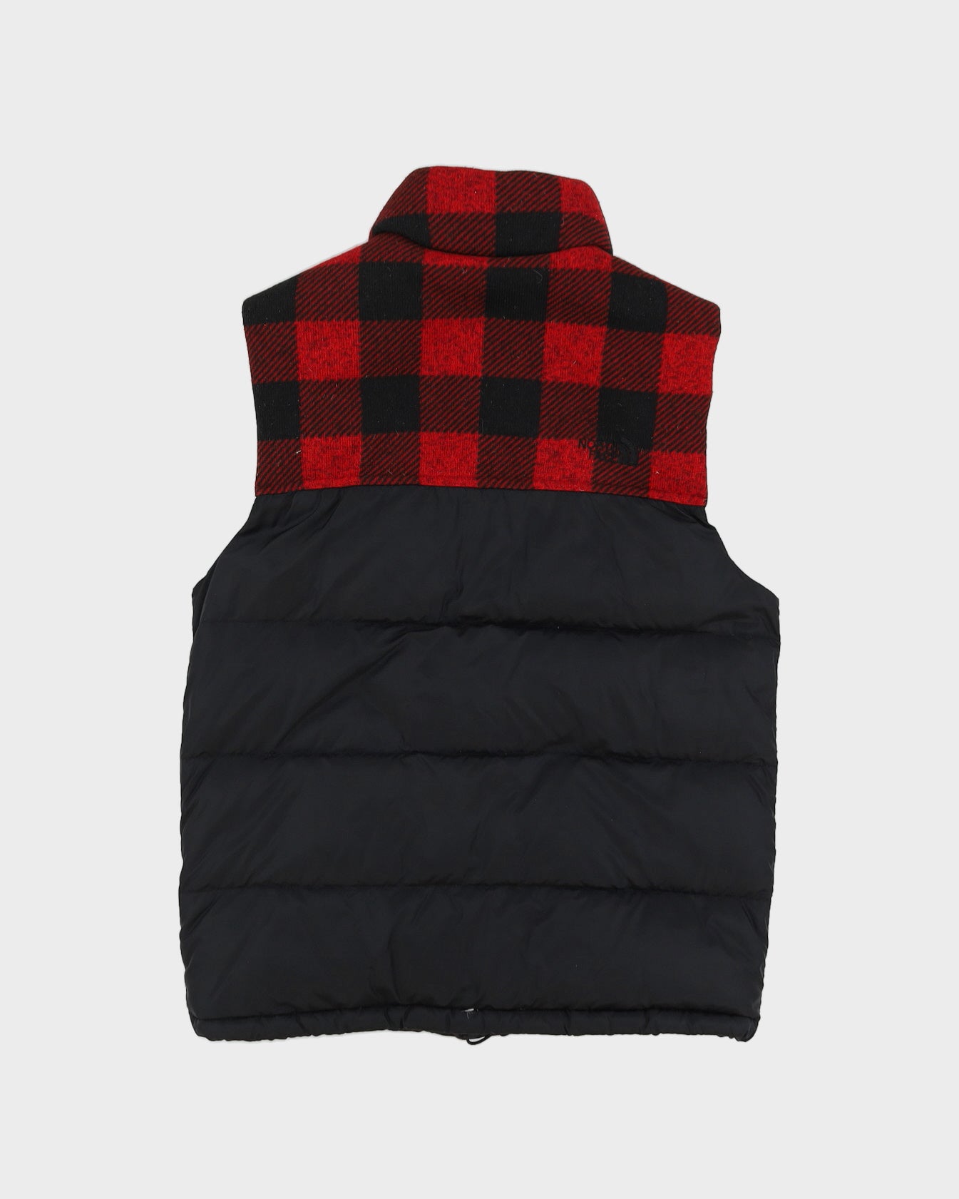 00s The North Face 700 Black / Red Puffer Gilet - S