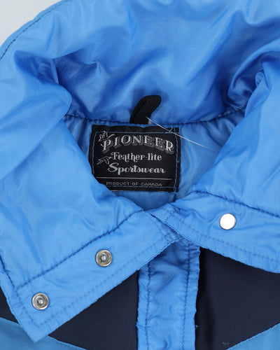 Vintage 70s Pioneer Blue Puffer Jacket - S