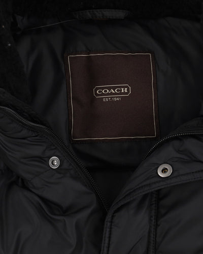 Coach Black Puffer Jacket - L