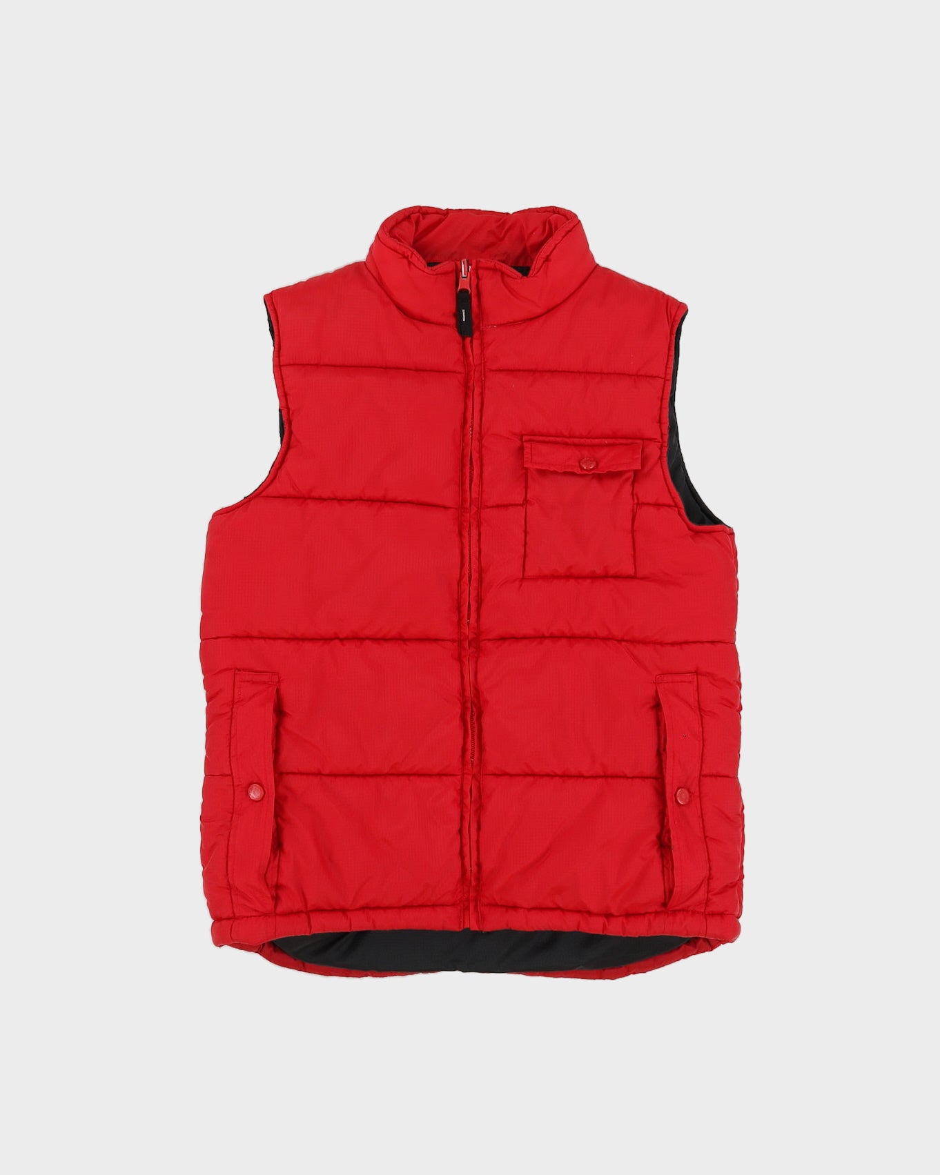 00s Y2K X-Wave Skater Reversible Puffer Gilet - S
