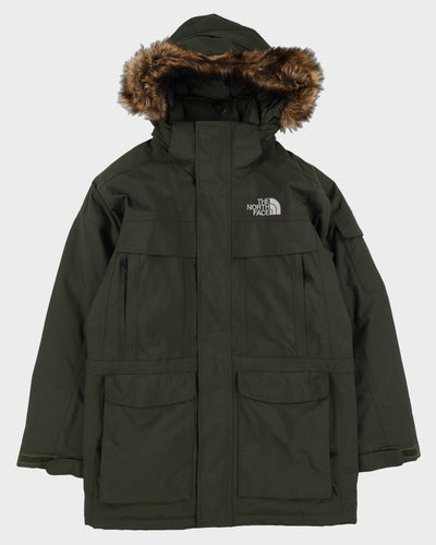 The North Face HyVent Green Hooded Puffer Jacket - S