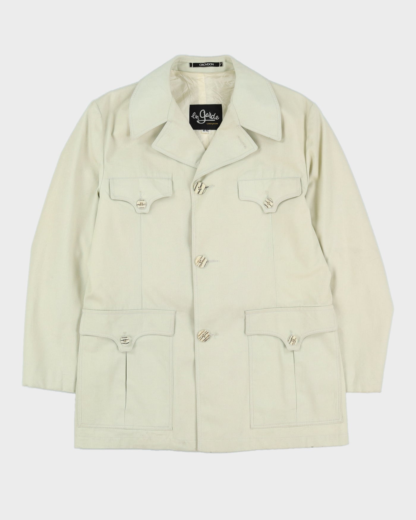 Vintage 1970s Cream Jacket - M / L
