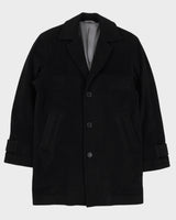 Black Cashmere-Blend Blazer Jacket - S
