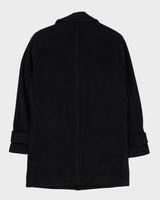 Black Cashmere-Blend Blazer Jacket - S
