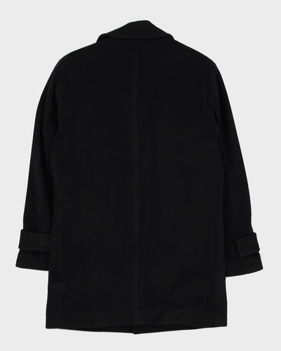 Black Cashmere-Blend Blazer Jacket - S