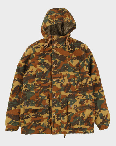 Volcom Camouflage Fleece Lined Hooded Jacket - M