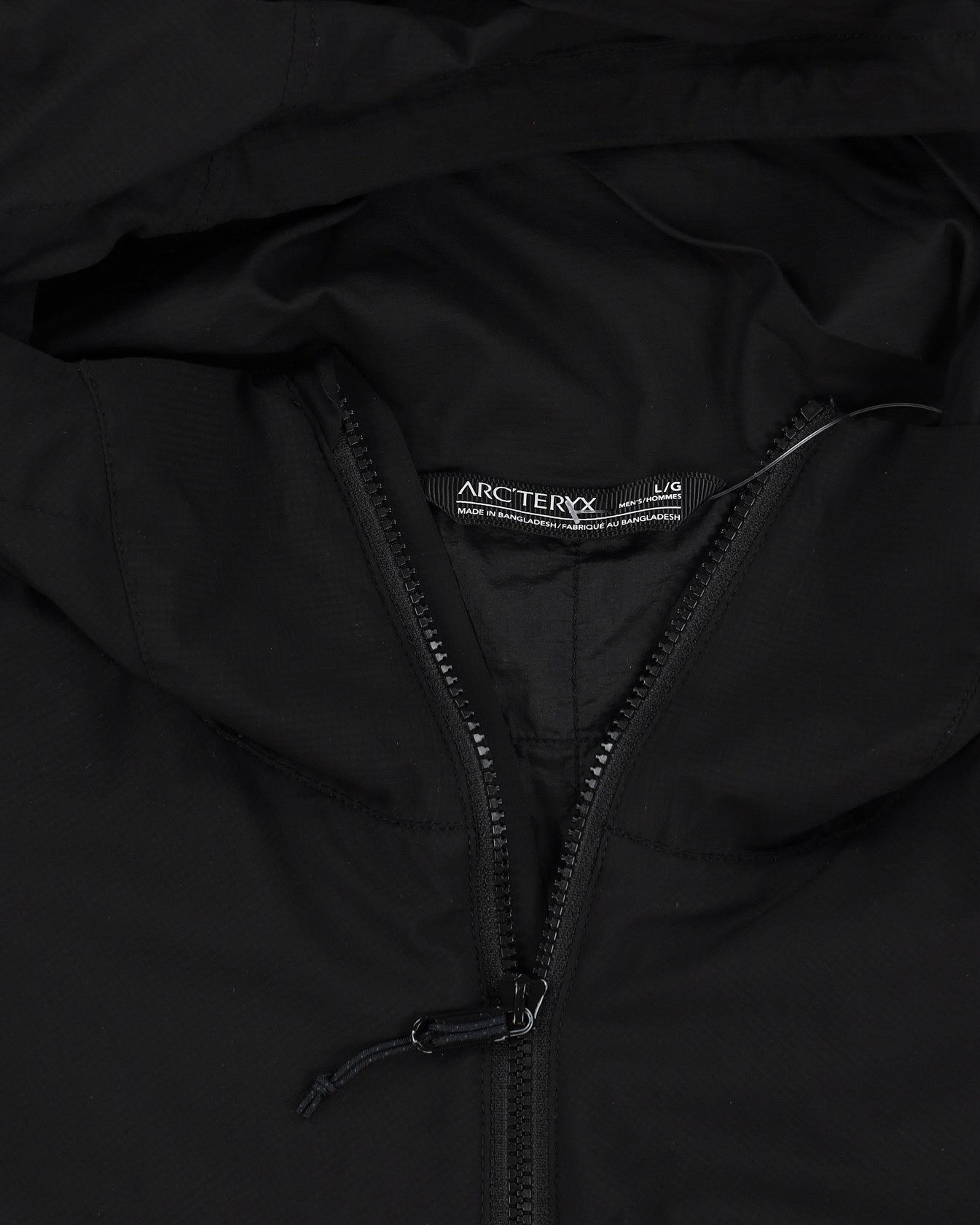 Arc'teryx Black Lightweight Windbreaker - L