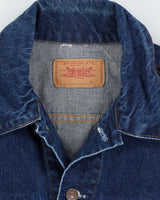 Vintage 70s Levi's Big E Made In Macau Blue Denim Jacket - M