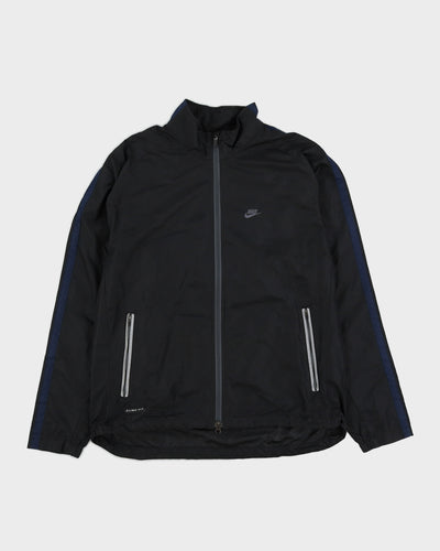 00s Y2K Nike Black Track Jacket - M