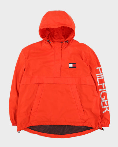 Tommy Hilfiger Half Zip Orange Windbreaker - XL