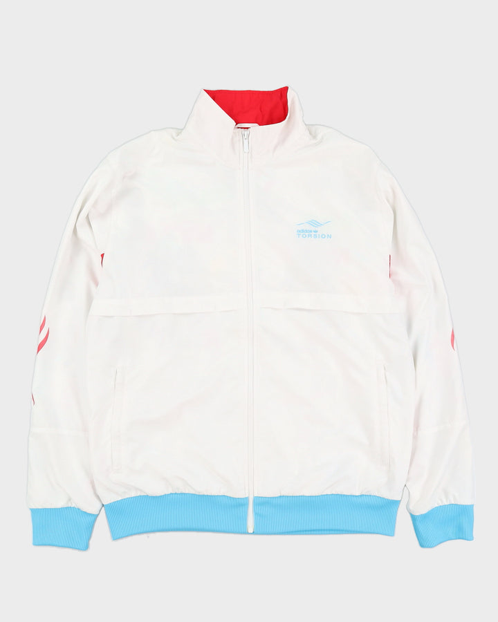 00s 2006 Adidas Torsion White Track Jacket - XL