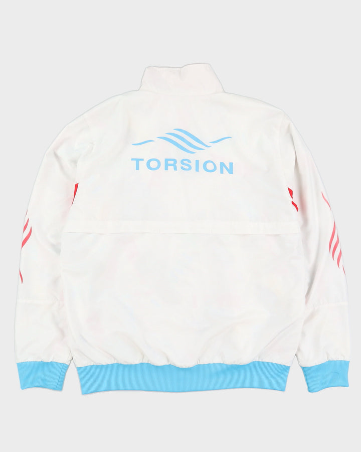 00s 2006 Adidas Torsion White Track Jacket - XL