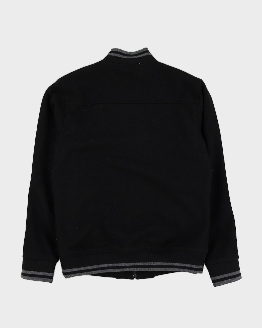 Fred Perry Black Varsity Jacket - M