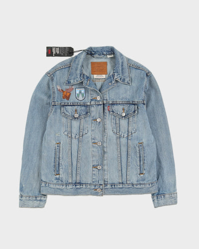 Levi's Big E Re-Pro Vancouver Patches Blue Denim Jacket Deadstock With Tags - S