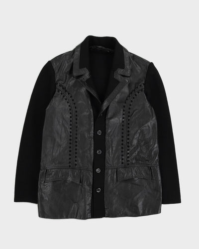 Vintage 90s Leather Blazer - S