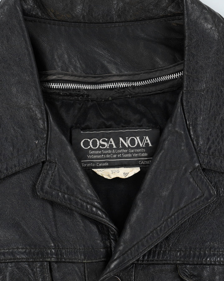 Vintage 90s Cosa Nova Leather Jacket - L