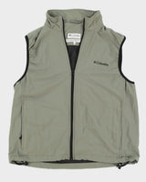 Vintage 90s Colombia Green Nylon Sleeveless Jacket - M