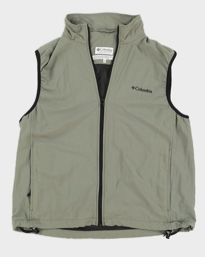 Vintage 90s Colombia Green Nylon Sleeveless Jacket - M