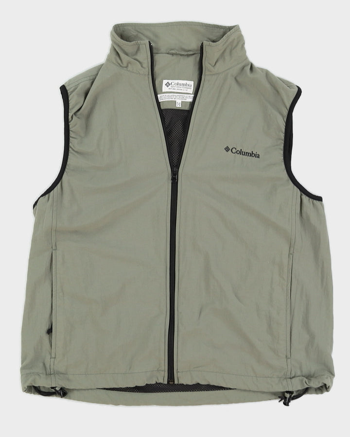 Vintage 90s Colombia Green Nylon Sleeveless Jacket - M