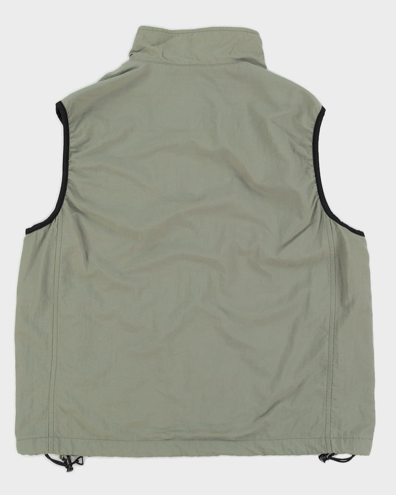 Vintage 90s Colombia Green Nylon Sleeveless Jacket - M