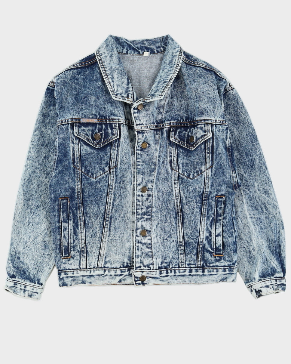 Vintage 90s R.G Browns Blue Denim Jacket - S